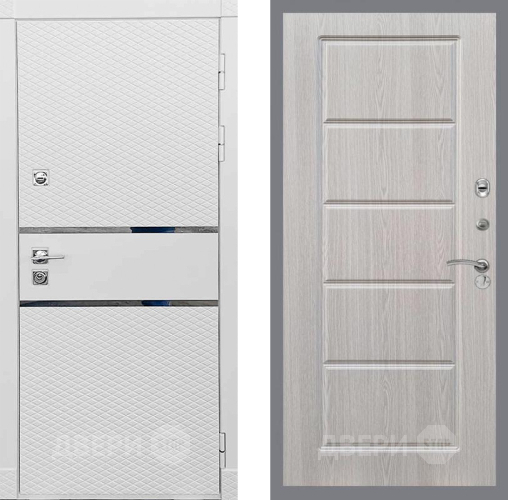 Входная металлическая Дверь Рекс (REX) 15 Силк Сноу FL-39 Беленый дуб в Одинцово