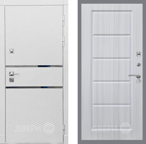 Входная металлическая Дверь Рекс (REX) 15 Силк Сноу FL-39 Сандал белый в Одинцово