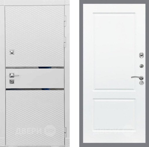 Входная металлическая Дверь Рекс (REX) 15 Силк Сноу FL-117 Силк Сноу в Одинцово