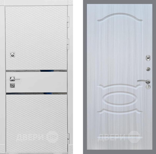 Входная металлическая Дверь Рекс (REX) 15 Силк Сноу FL-128 Сандал белый в Одинцово