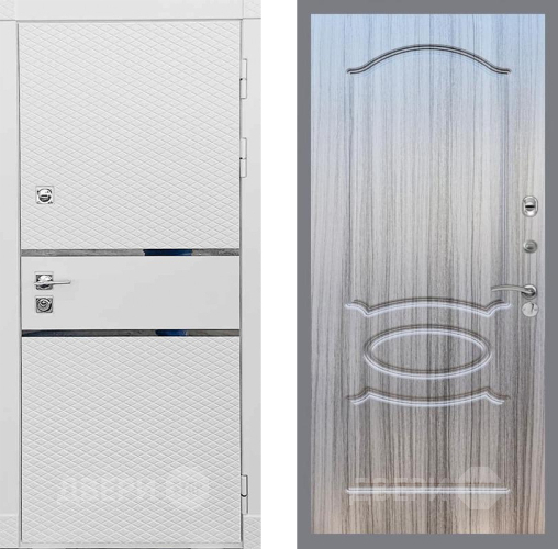 Входная металлическая Дверь Рекс (REX) 15 Силк Сноу FL-128 Сандал грей в Одинцово