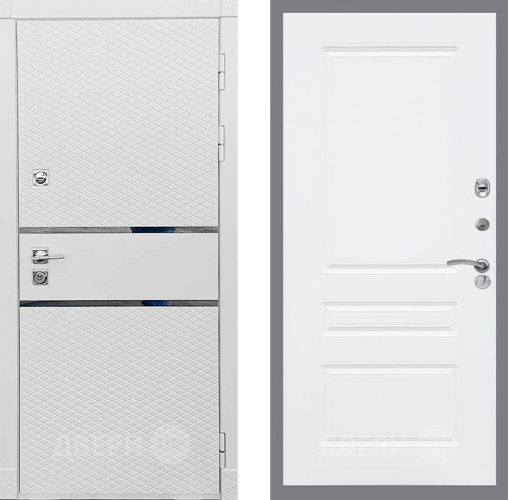 Входная металлическая Дверь Рекс (REX) 15 Силк Сноу FL-243 Силк Сноу в Одинцово