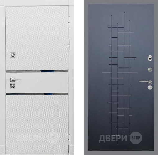 Входная металлическая Дверь Рекс (REX) 15 Силк Сноу FL-289 Ясень черный в Одинцово