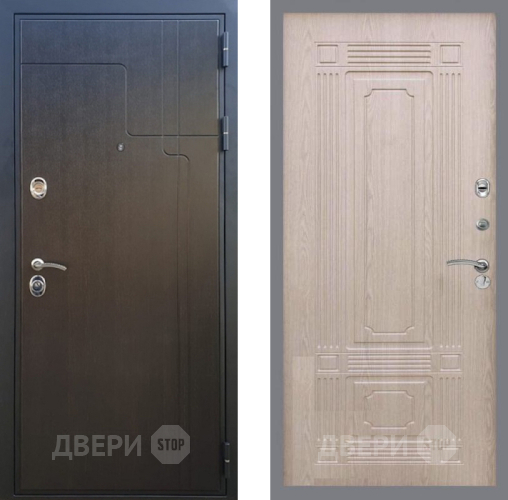 Входная металлическая Дверь Рекс (REX) Премиум-246 FL-2 Беленый дуб в Одинцово