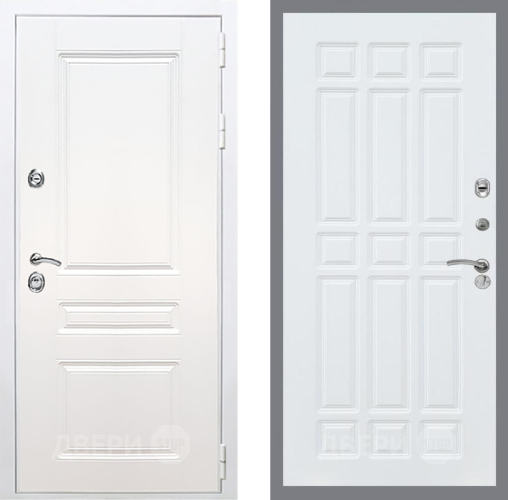 Входная металлическая Дверь Рекс (REX) Премиум-н Силк Сноу FL-33 Силк Сноу в Одинцово