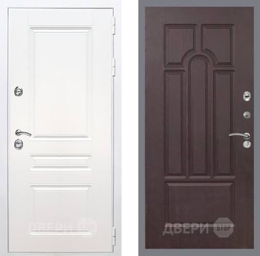 Входная металлическая Дверь Рекс (REX) Премиум-н Силк Сноу FL-58 Венге в Одинцово