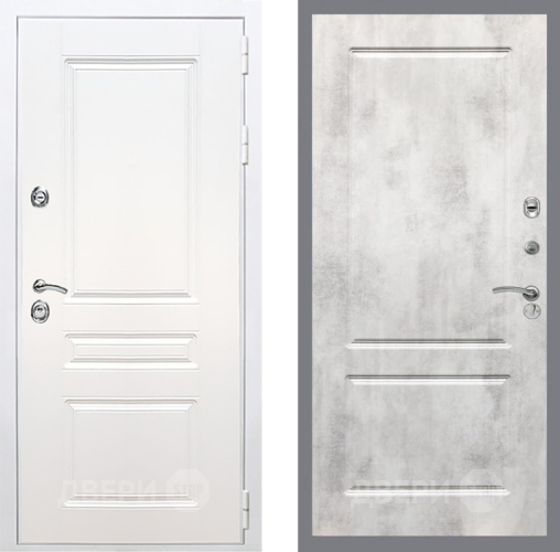 Дверь Рекс (REX) Премиум-н Силк Сноу FL-117 Бетон светлый в Одинцово