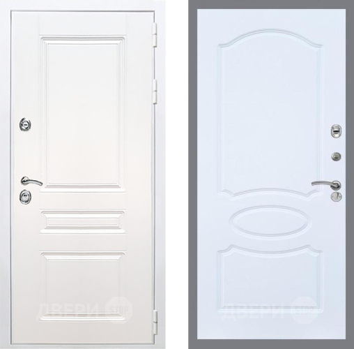 Дверь Рекс (REX) Премиум-н Силк Сноу FL-128 Силк Сноу в Одинцово