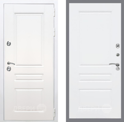 Входная металлическая Дверь Рекс (REX) Премиум-н Силк Сноу FL-243 Силк Сноу в Одинцово