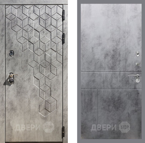 Входная металлическая Дверь Рекс (REX) 23 FL-290 Бетон темный в Одинцово