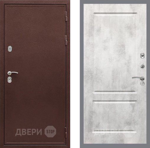 Входная металлическая Дверь Рекс (REX) 5 металл 3 мм FL-117 Бетон светлый в Одинцово