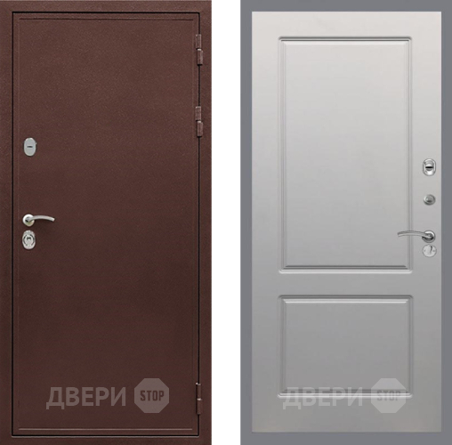 Входная металлическая Дверь Рекс (REX) 5 металл 3 мм FL-117 Грей софт в Одинцово