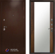Входная металлическая Дверь Престиж Медь Зеркало Дуб в Одинцово