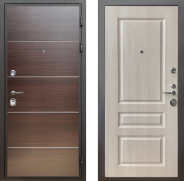 Дверь Шелтер (SHELTER) Комфорт Венге структурный горизонт 3 Дуб филадельфия крем