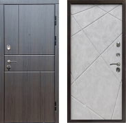 Дверь Престиж Горизонт Венге Лучи Бетон светлый 860х2050 мм