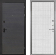 Дверь Интекрон (INTECRON) Профит Black Эковенге В-07 с молдингом Лофт белый