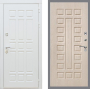 Дверь Рекс (REX) 8 Силк Сноу FL-183 Беленый дуб 960х2050 мм