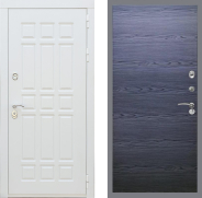 Дверь Рекс (REX) 8 Силк Сноу GL Дуб тангенальный черный 860х2050 мм