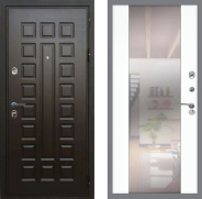 Дверь Рекс (REX) Премиум 3к СБ-16 Зеркало Силк Сноу 860х2050 мм